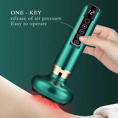 Electric Scraping Instrument with 6-speed Adjustable Cupping and Timed Design for Whole Body Dredging and Massage