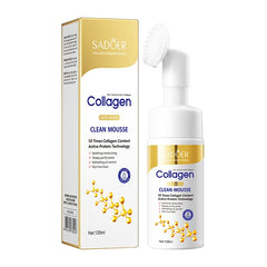 SADOER Collagen Facial Cleanser Mousse Deep Cleansing Skincare Moisturizing