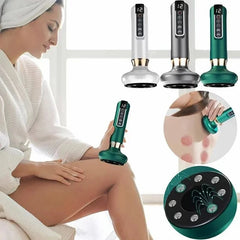 Electric Scraping Instrument with 6-speed Adjustable Cupping and Timed Design for Whole Body Dredging and Massage