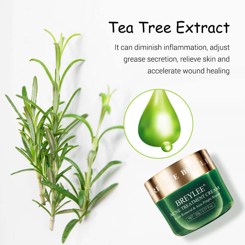 BREYLEE Tea Tree Acne Cream Moisturizing Acne Scars Scar Cream